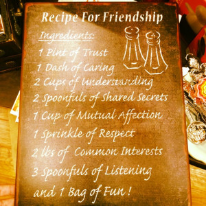 Recipe For Friendship