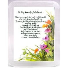 Gift for Aunt - from Niece or Nephew - Special Christmas Gift for an ...