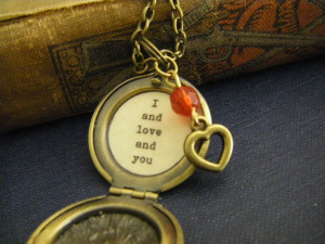 and Love and You Locket Avett brothers quote by BellaHopeLockets, $ ...