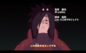 En el Opening Niwaka Ame Ni mo Makezu se puede ver a Madara resucitado ...