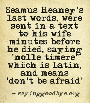 , Heaney Quotes, Irish Tattoos Quotes, Forearm Tattoo, Quotes Death ...