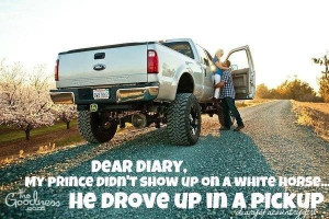 My ideal man would drive a truck