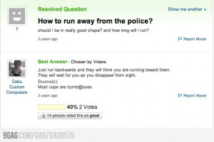 How to run away from police