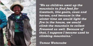 More of quotes gallery for Tamae Watanabe's quotes
