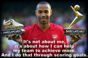 Thierry Henry succinctly explains his role in the team.