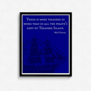 Walt Disney Treasure Island Inspired Quote Art by UniQCreations, $5.00