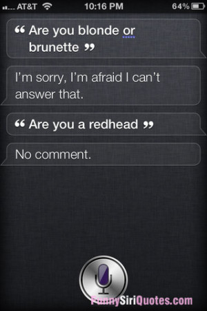 Is siri blonde or brunette?