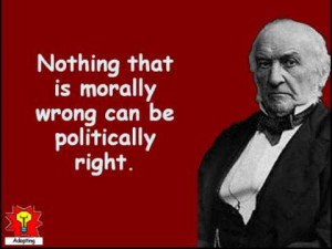 William Gladstone makes a point...