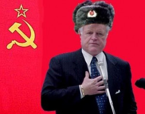 ... Kennedy cooperated with the KGB, Soviet leaders to undermine Reagan