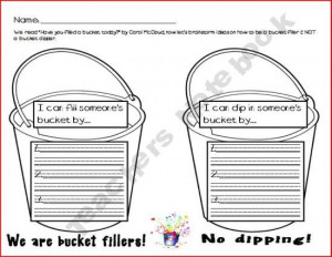 Bucket Filling Brainstorming — Great for group counseling on ...