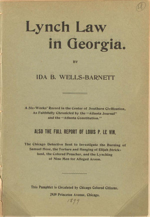 Woman Journalist Crusades Against Lynching