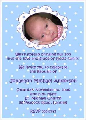 Baptism Photo Religious Invitations for Boy areBecoming Very Popular!