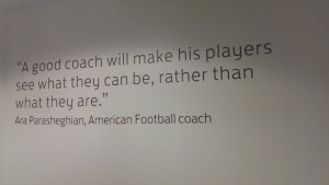 Inspiring quote from St George's Park FA HQ