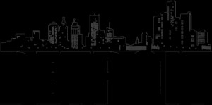 Psd Detail Detroit Skyline...
