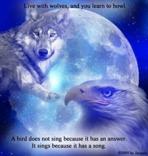 Wolf Quotes Native American Bucket/; native american