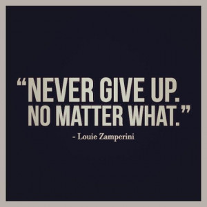 Yet another unforgettable quote from Louie Zamperini