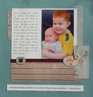 Ideas for Scrapbook Pages about Brothers - Jennifer Schmidt