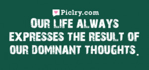 Our life always expresses Soren Kierkegaard quote image