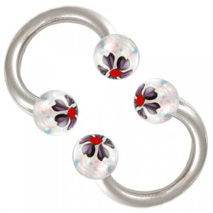 earrings hoop septum ring horseshoe 16g 1/4 2pcs - choose your color ...