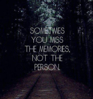 Missing memories, not the person