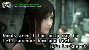 video game quotes final fantasy vii 7 tifa life lesson video games ...