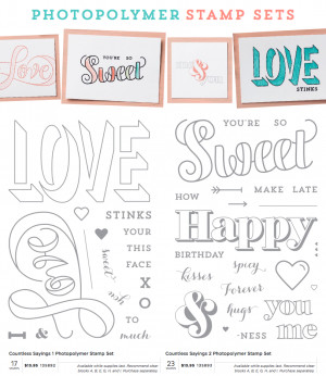 countless sayings stampin up