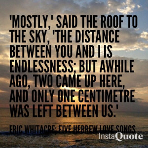 Hebrew Love Songs; Eric Whitacre