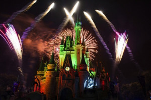 Ooh and aahh over Happy HalloWishes fireworks at Walt Disney World.