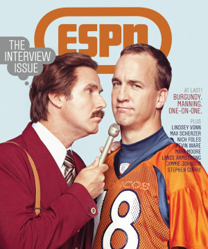 ... Burgundy landed his big Peyton Manning interview for ESPN The Magazine