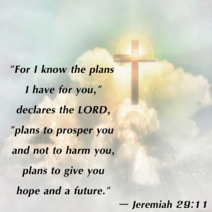 For I know the plans I have for you,