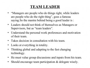 Go Back > Gallery For > Team Leader Quotes