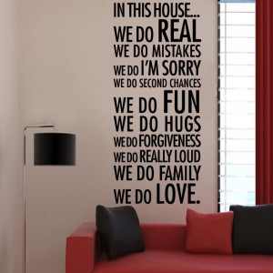 In This House We Do Love Quote Wall Dec... $11.99 Buy It Now Free ...