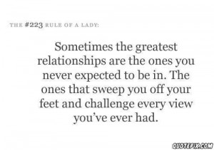 Sometimes the best relationships