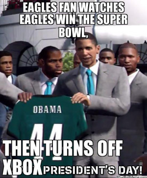 Eagles Fan Watches Eagles Win The Super Bowl…