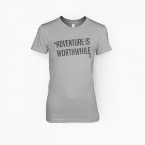 Adventure Is Worthwhile simple grey tone typography with two ...