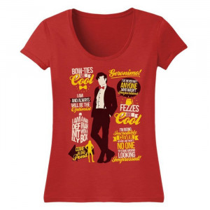11th Doctor Quotes - Women's Scoopneck T-Shirt