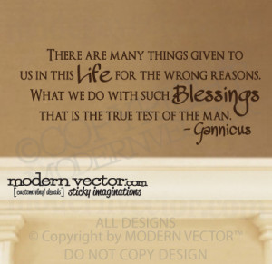 Details about SPARTACUS Quote Vinyl Wall Decal GANNICUS QUOTE