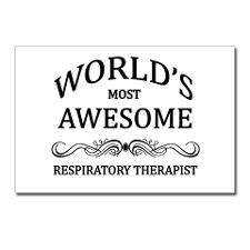 World's Most Awesome Respiratory Therapist Postcar for