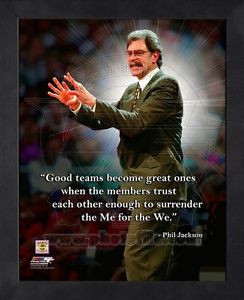 Surrender The For Phil Jackson Teamwork Quote