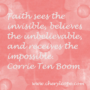 quote on faith by corrie ten