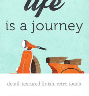 Photo of Quote poster print, Vespa scooter print, bike poster, retro ...