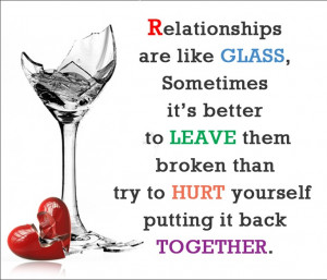 ... LEAVE them broken than try to HURT yourself putting it back TOGETHER