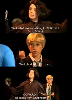 harry potter play quote draco snape avpm a very potter musical