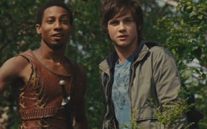 Brandon T. Jackson and Logan Lerman in Percy Jackson & the Lightning ...