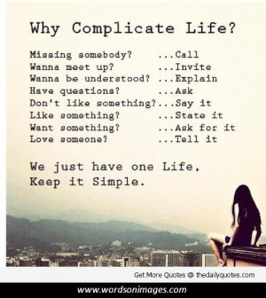 life is complicated quotes