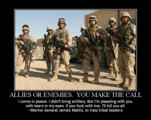 Marine General James Mattis quote
