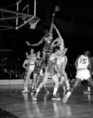 February 5, 1960 - Bill Russell of the Boston Celtics grabbed a record ...