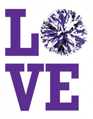 Cheerleading, Dance Team, Pom Pom, Gymnastics LOVE Print, 14x11 on ...