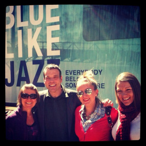 ... Donald Miller before a free screening of Blue Like Jazz: The Movie