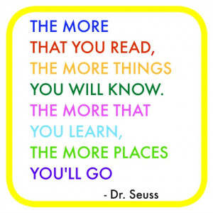 Dr Seuss Quotes Reading